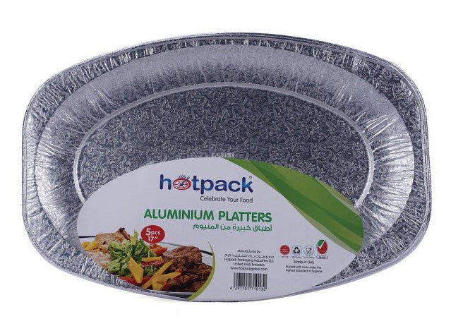 Hotpack 5pcs Aluminium Platter 17"