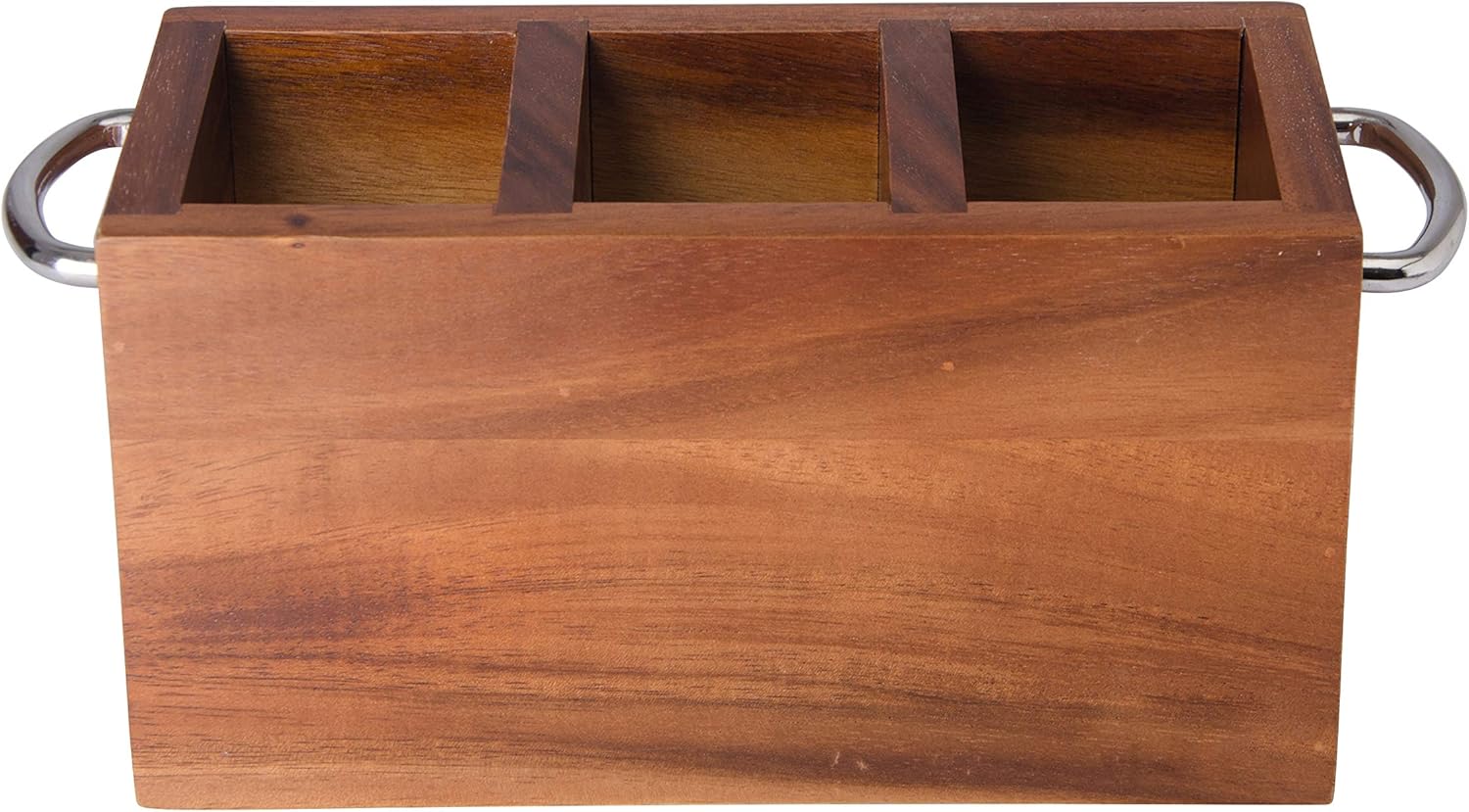 Billi Wooden Cutlery Holder With Metal Handle