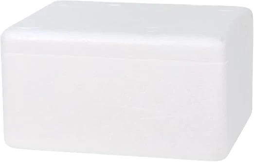 AKDC Ice Box Thermocol With Lid for Frozen Food & Beverage Transport, Thermo Keeper Container, Expanded Polystyrene Cooler Box Multi Purpose Camping Hiking Exporting Capacity of 3KG