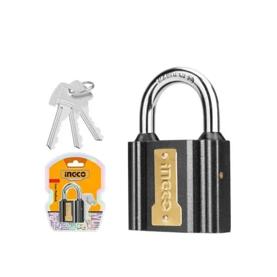 Ingco Iron Padlock 50mm, Reliable Steel Lock for Home & Office Security - Image 2
