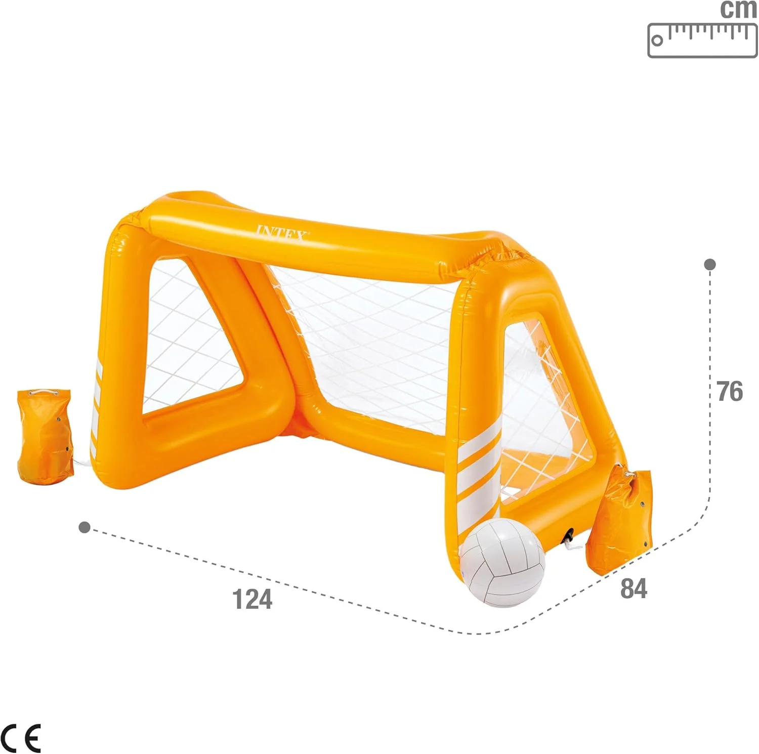 Intex Swimming Pool Fun Goals Game- 58507-124X84X76CM-Ages 6+-Orange&White - Image 5