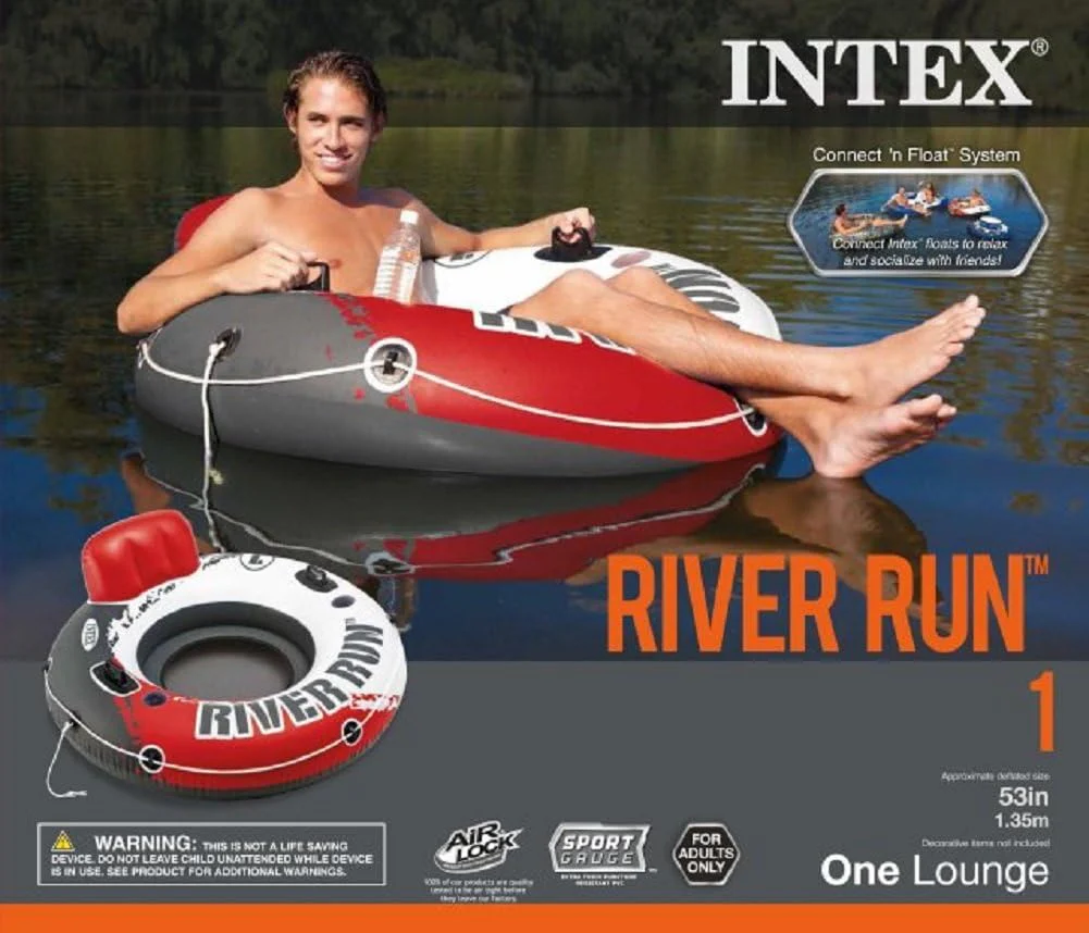 Intex Swimming Pool River Run Inflatable Wheel Red -(135CM) - Image 3