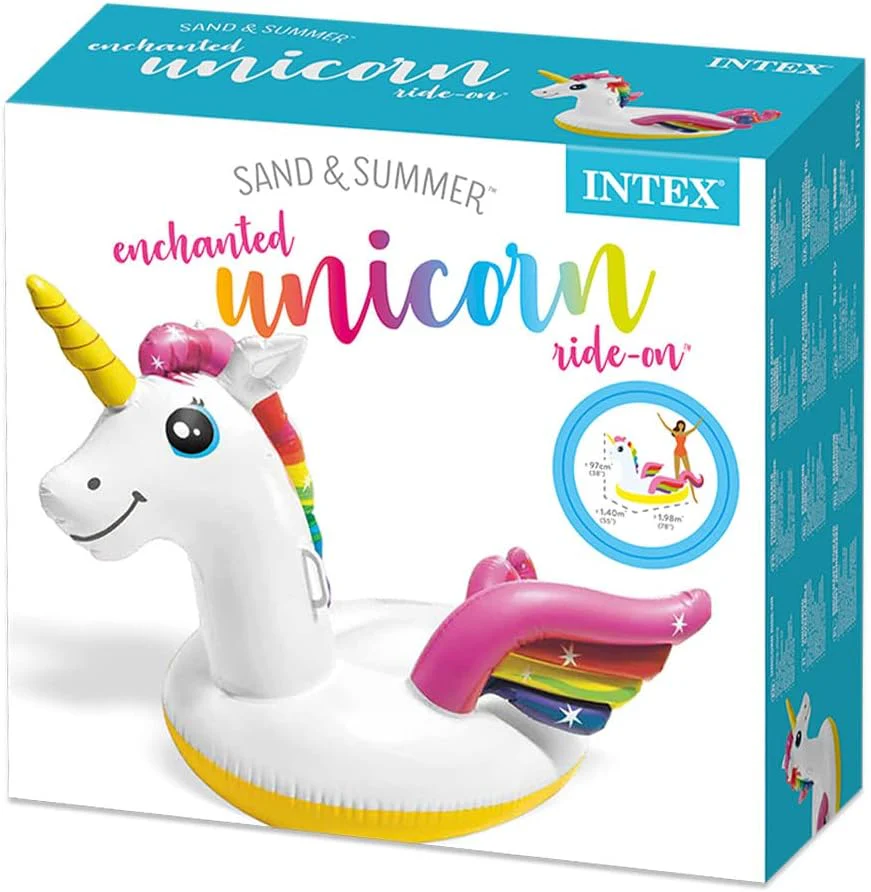 Intex Unicorn Pool Floater, 57561, Multicolor-102X140X198CM-Ages 3 - Image 2