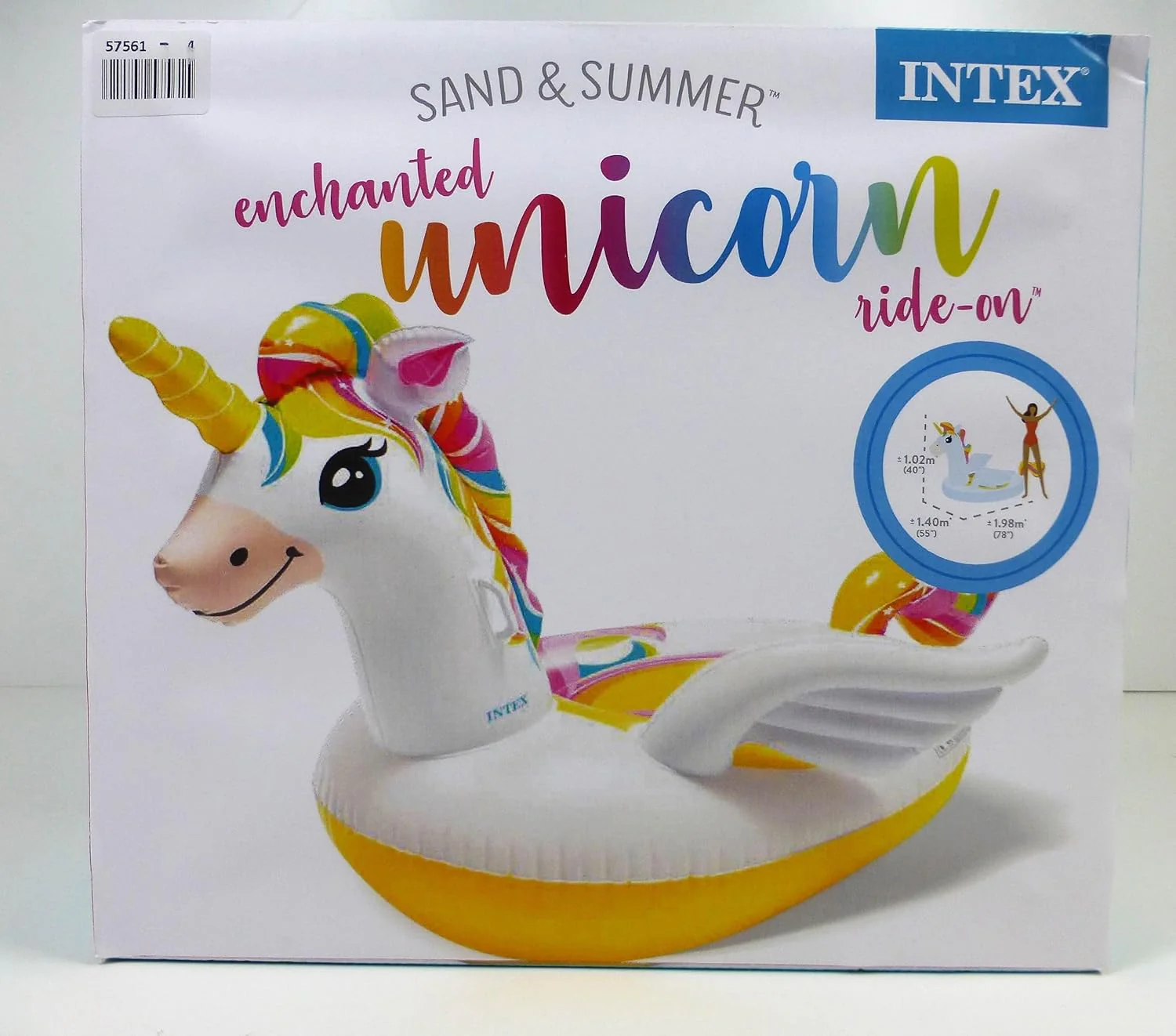 Intex Unicorn Pool Floater, 57561, Multicolor-102X140X198CM-Ages 3 - Image 4