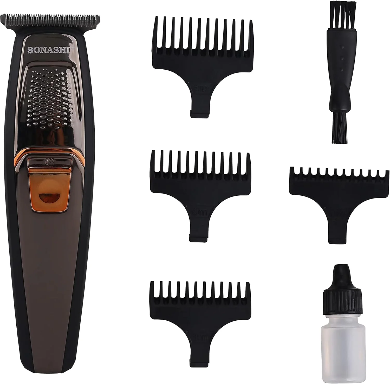 Sonashi Rechargeable Hair Clipper with 3Hrs Continuous Working, LCD Display and ON/OFF Switch Features, Stainless Steel Blades, Trimmer for Perfect Grooming, 1200mAh SHC-1044N Black - Image 4