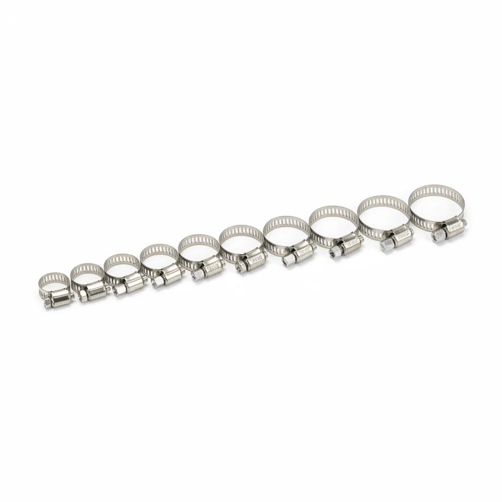 Italo Assorted 10pcs Hose Clamps 8-12mm, 10-16mm, 13-19mm, 16-25mm, 19-29mm