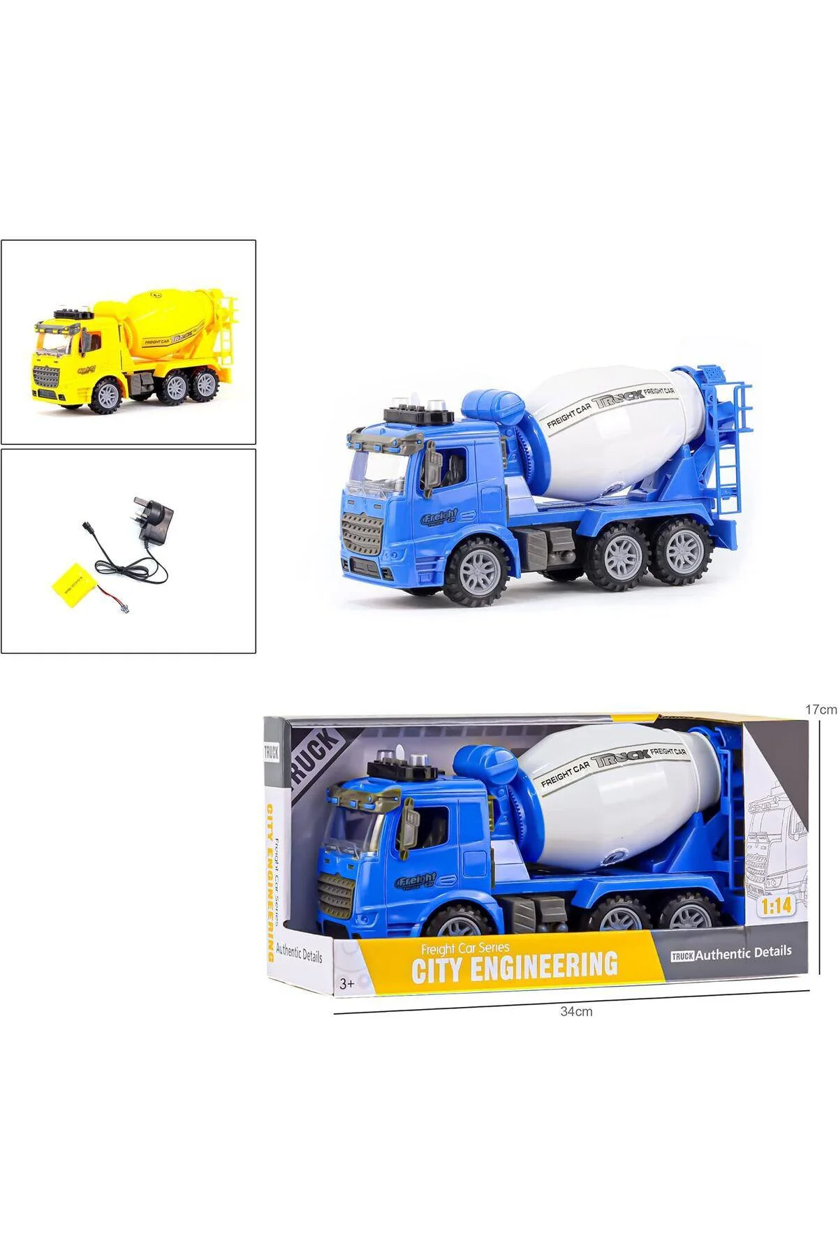 Jawda Freight Car Series Truck with Light & Sound, Blue, 98-614A - Image 3