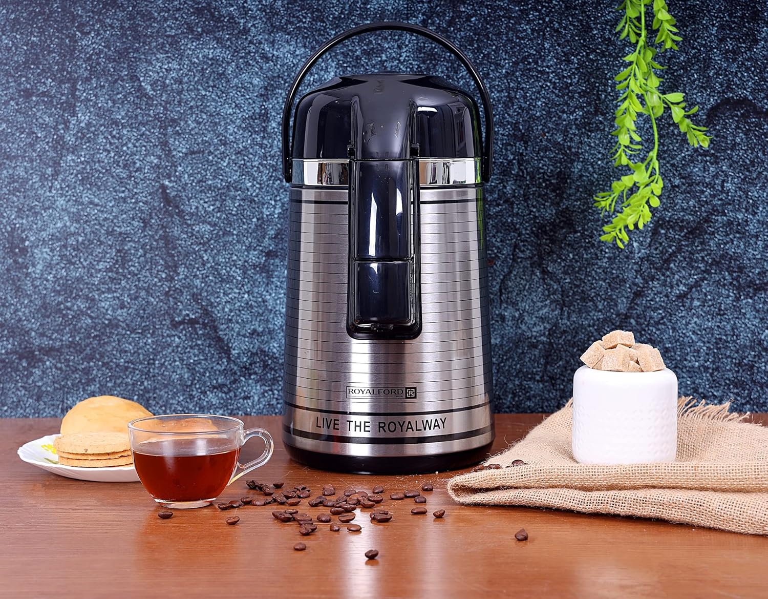 Royalford 3L Vacuum Flask - Heat Insulated Thermos for Keeping Hot/Cold Long Hour Heat/Cold Retention, Multi-Walled, Hot Water, Tea, Beverage | Ideal for Social Occasion, Commercial & Outings - Image 5