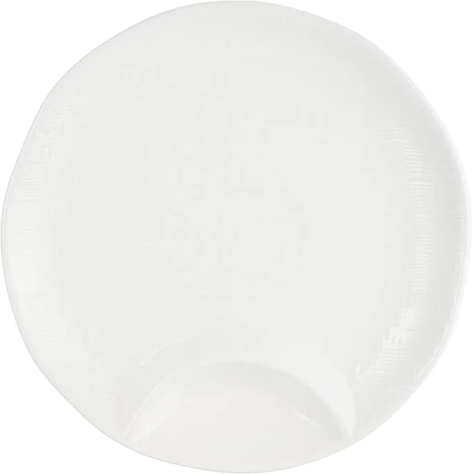 Symphony Round Plate White Ceramic Tile – 2" Round, 2.3 cm Thickness