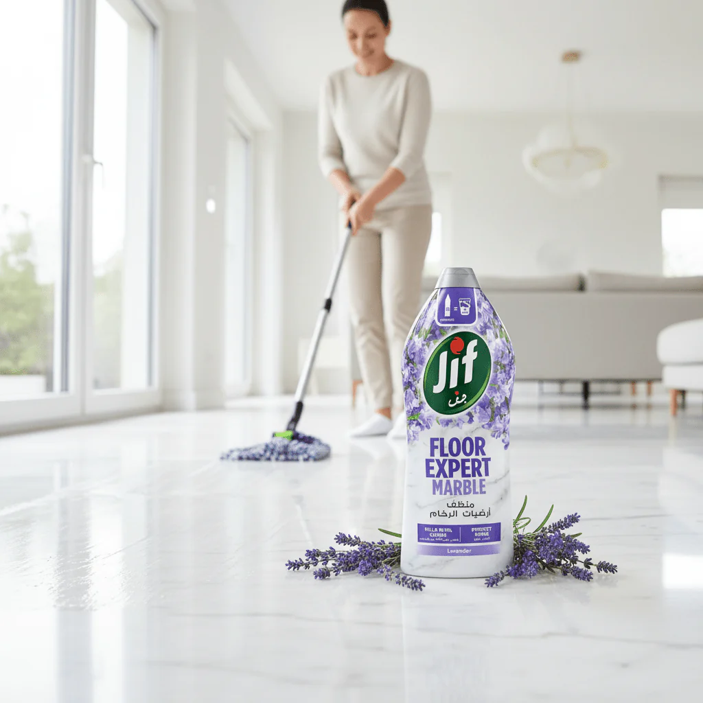 Jif Concentrated Floor Expert For Marble Flooring Lavender And Tea Tree Oil White-1500ml - Image 2