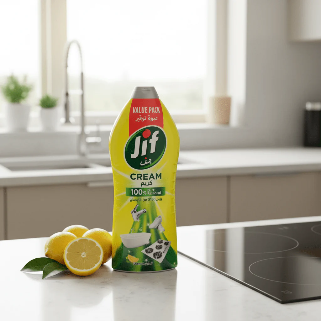 Jif Cream Cleaner with Micro Crystals Lemon-1500ml - Image 3