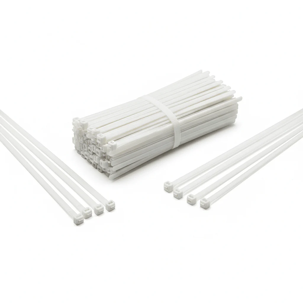 Jiham 100pcs Nylon Cable Tie 3.6mm*300mm, White
