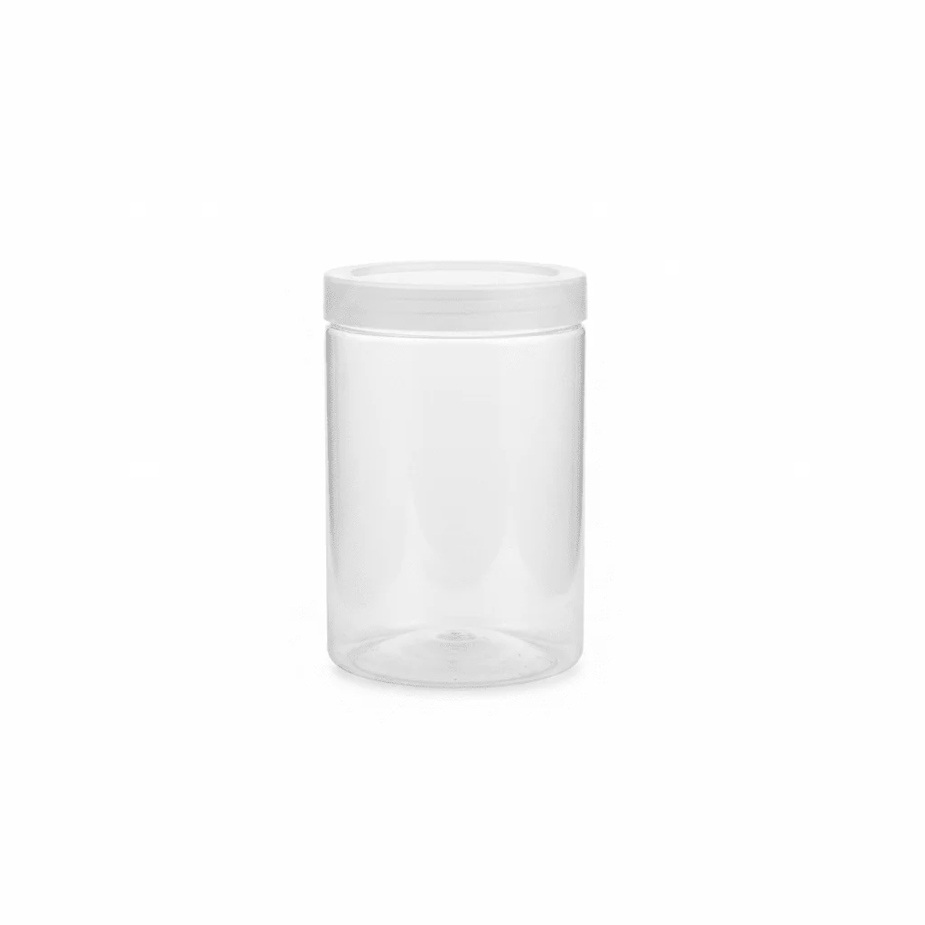 Jiham 3-Piece Clear Plastic Storage Jar Set - 750ml - 8.5 × 14 cm - Image 2