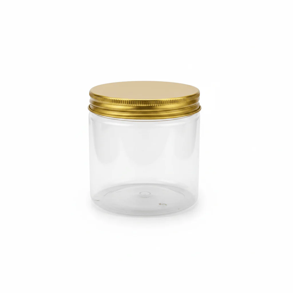 Jiham 3PCS Plastic Storage Jar 500ml - 8.5×8.5cm - Image 2