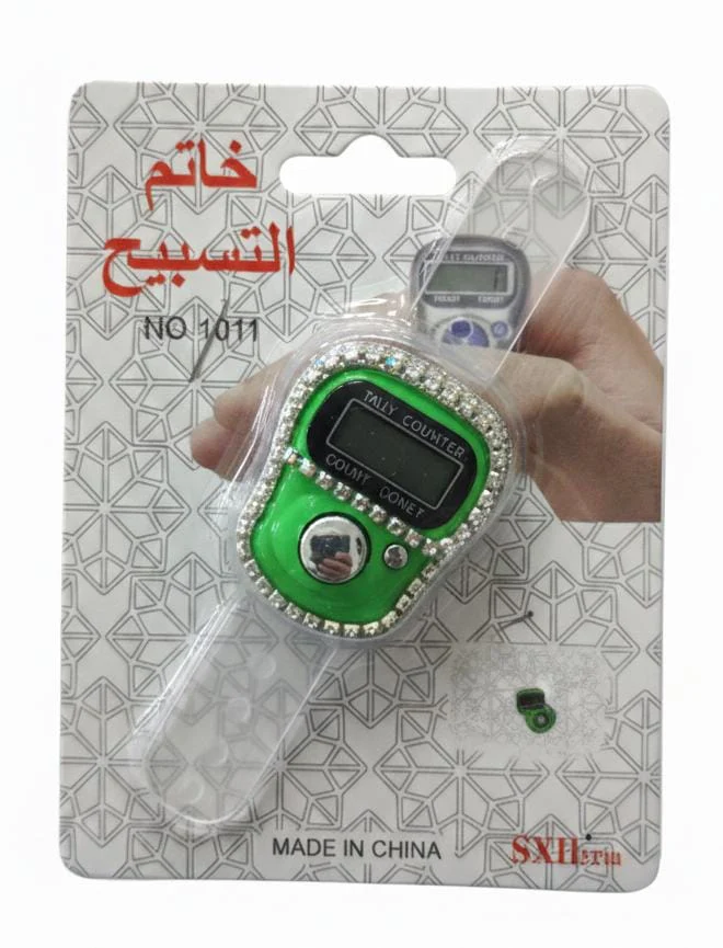 Jixin Glitter Design Digital Finger Tally Counter – Assorted Colors
