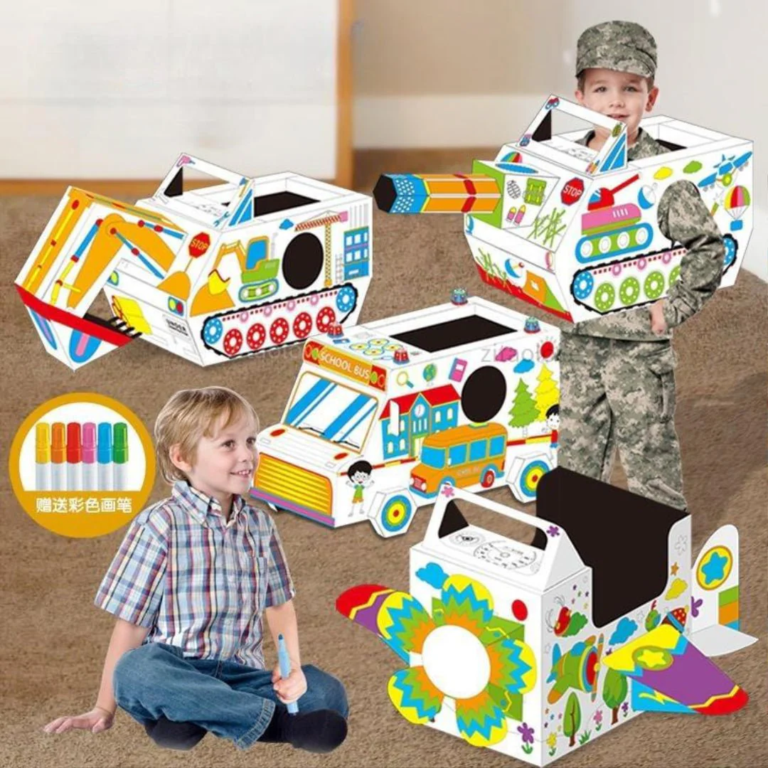 Joodi Graffiti Transport Cardboard Cosplay DIY Set, Role Playing, Develop Intelligence - Image 2