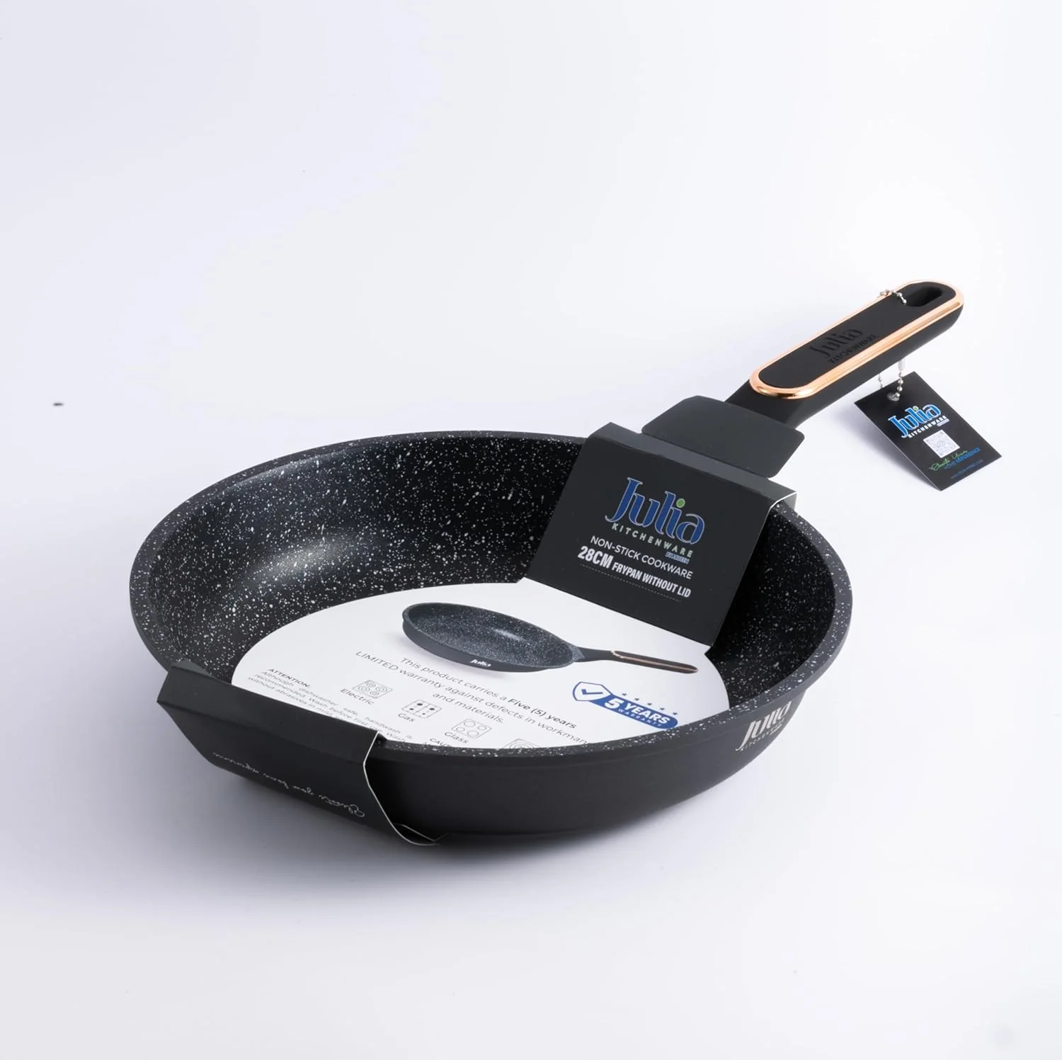 Julia Elite-Pro Plus Frypan Without Lid 24cm-Black - Image 2