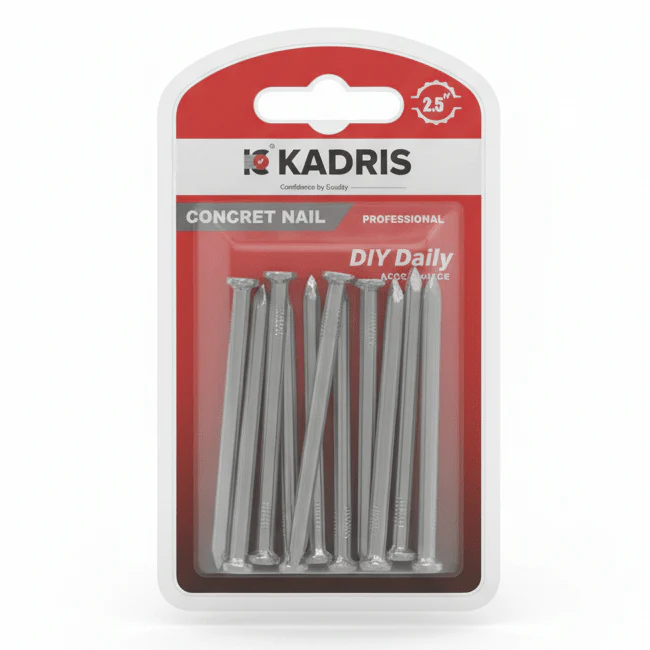 Kadris 2.5" Concrete Nails – 60g | Professional DIY Pack