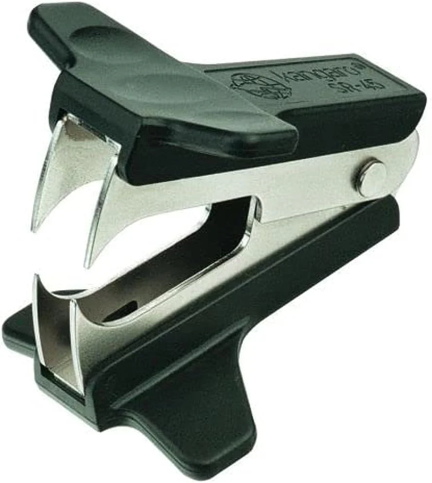 Kangaro Desk Essentials SR-45 Metal Staple Remover with Lock | Suitable for 30 Sheets | Perfect for Office, Home & School-Black