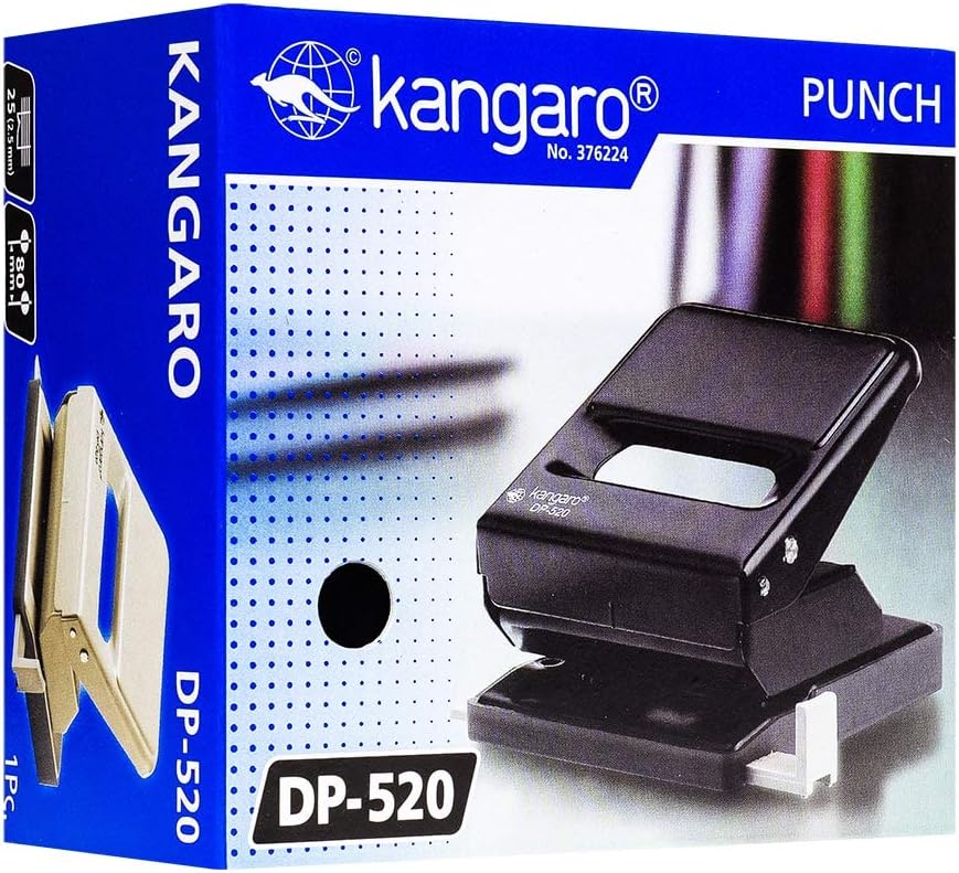 Kangaro DP-520 2-Hole 25 Sheet Paper Punch Device ‎Plastic, Metal - Image 2