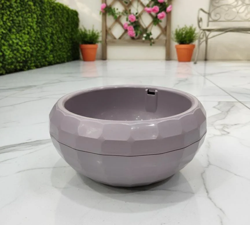 KARASU Medium 2L Purple Plastic Plant Pot – Stylish and Durable Decorative Planter for Indoor Plants, Office Desks, or Outdoor Gardens