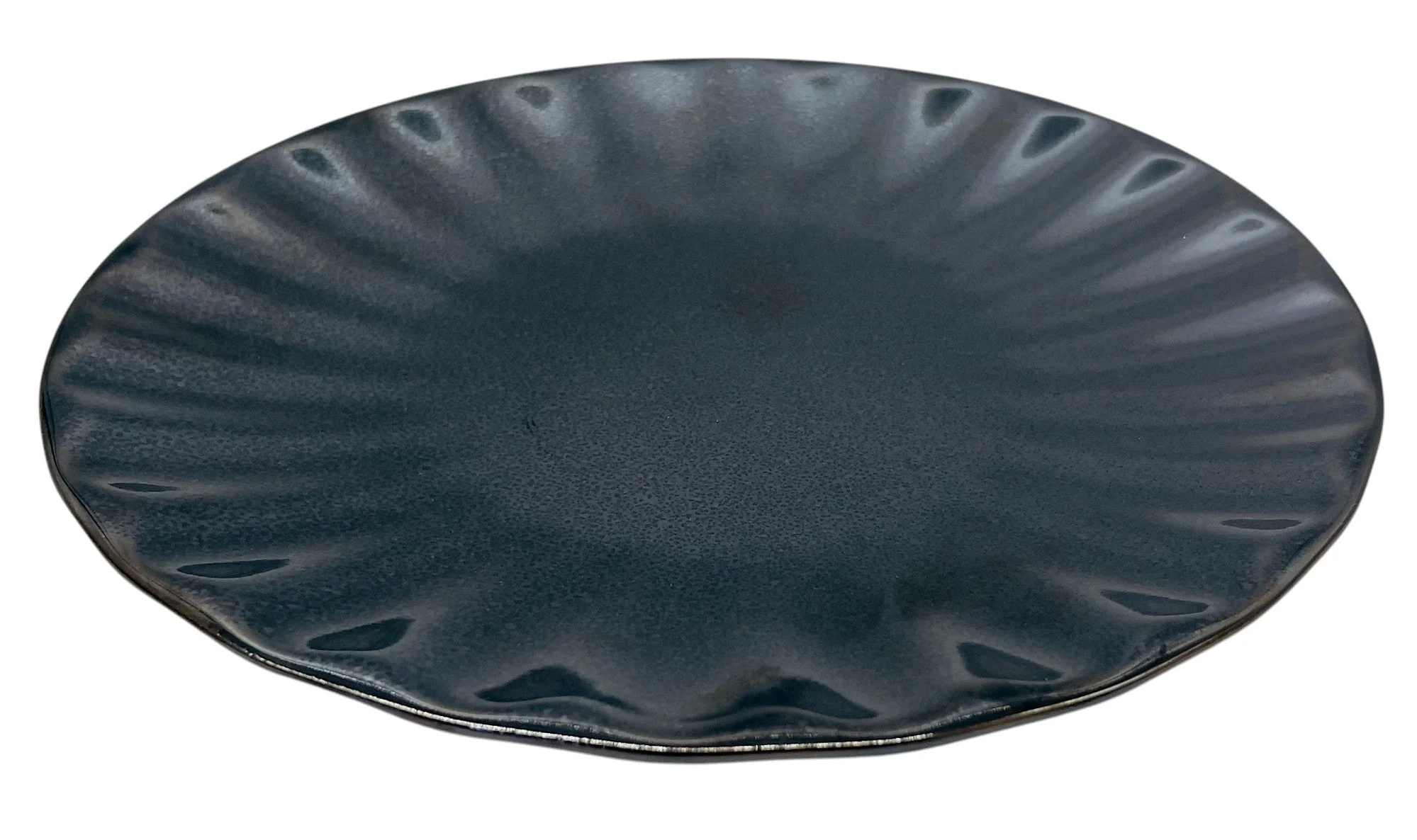 Keramika Ceramic Dinner Plate 22cm, Dark Brown - Image 2