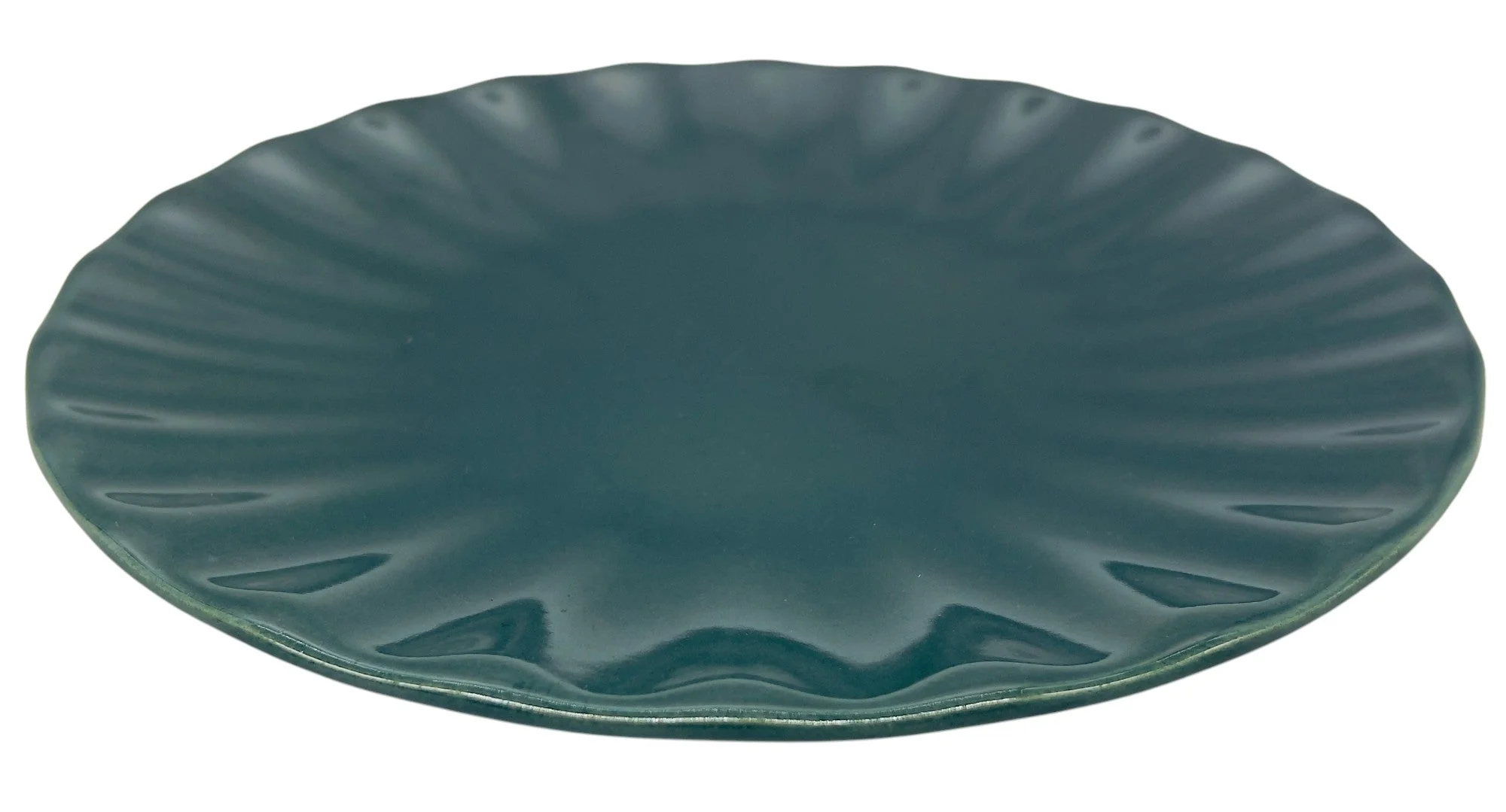 Keramika Ceramic Salad Plate 22cm, Teal - Image 2