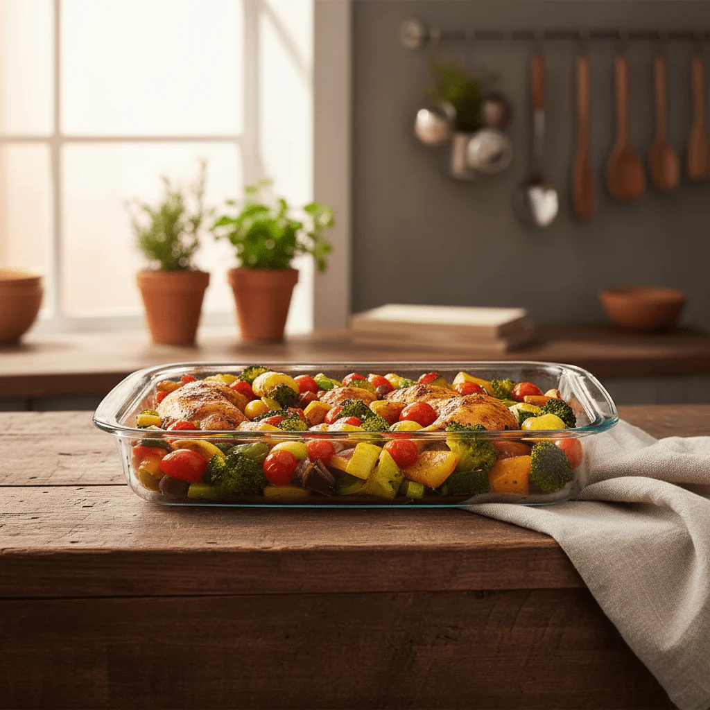 Kitchenmark Brosilicate 2.2L Versatile Glass Baking Dish (34×21×5cm) - Image 2