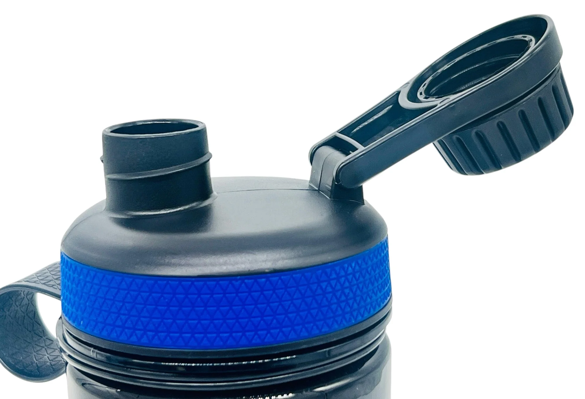 Kitchenmark Sports Plastic Water Bottle 600ml, Black-Blue - Image 3