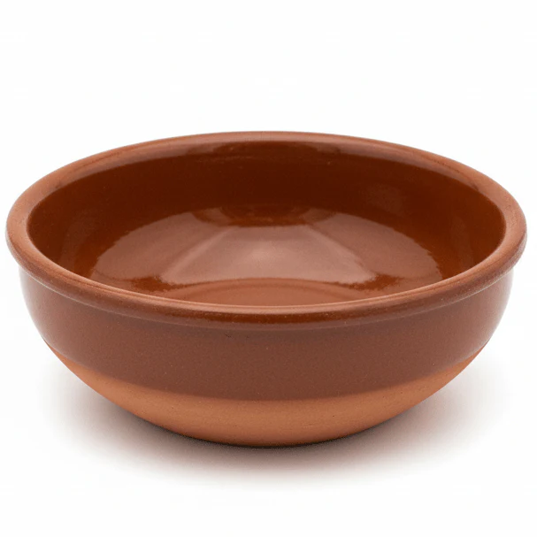La Dehesa Brown Clay Soup Bowl Compact Rustic Serving Bowl | Made in Spain | 12cm