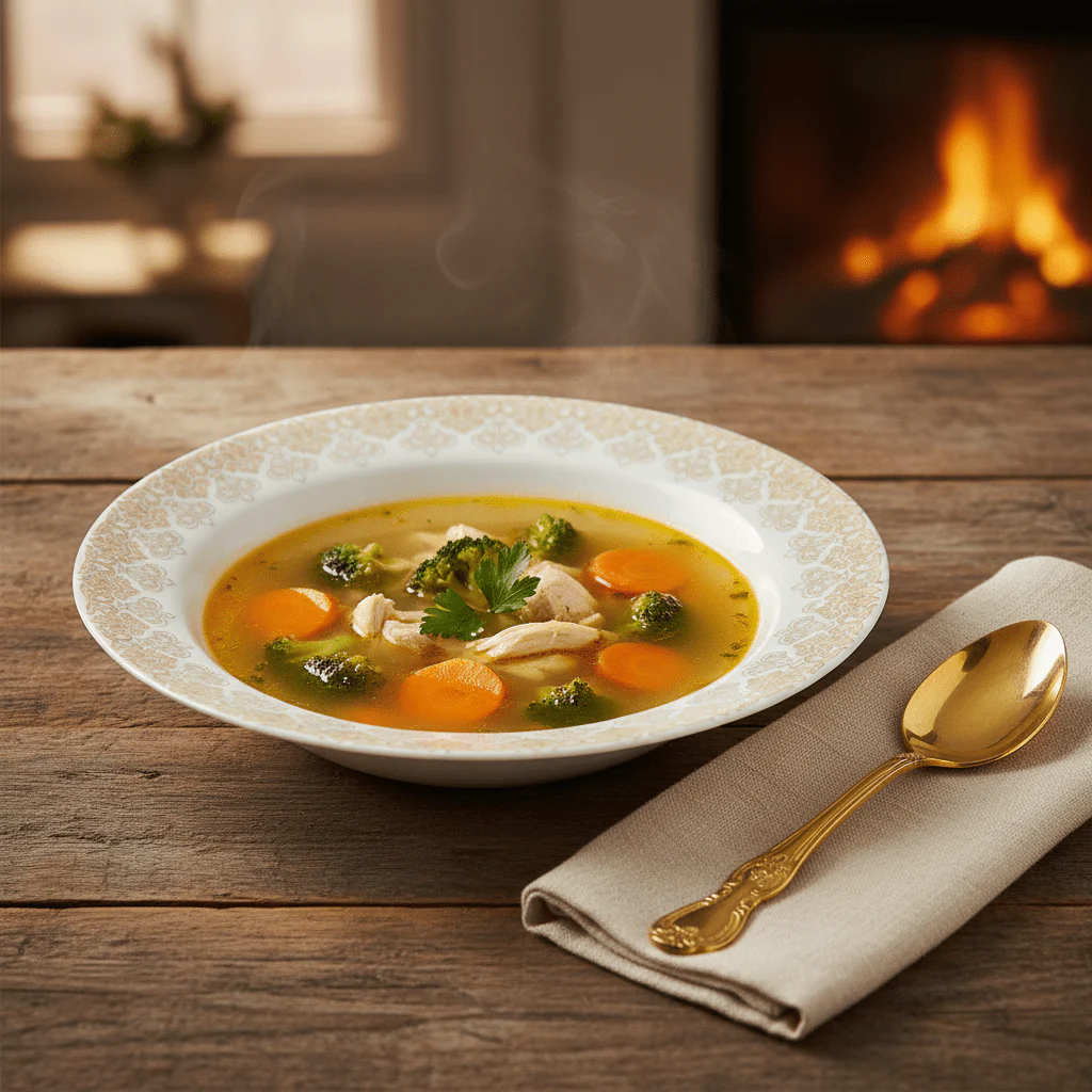 Larah by Borosil White & Gold Opalware Soup Plate 9 Inch - Image 3