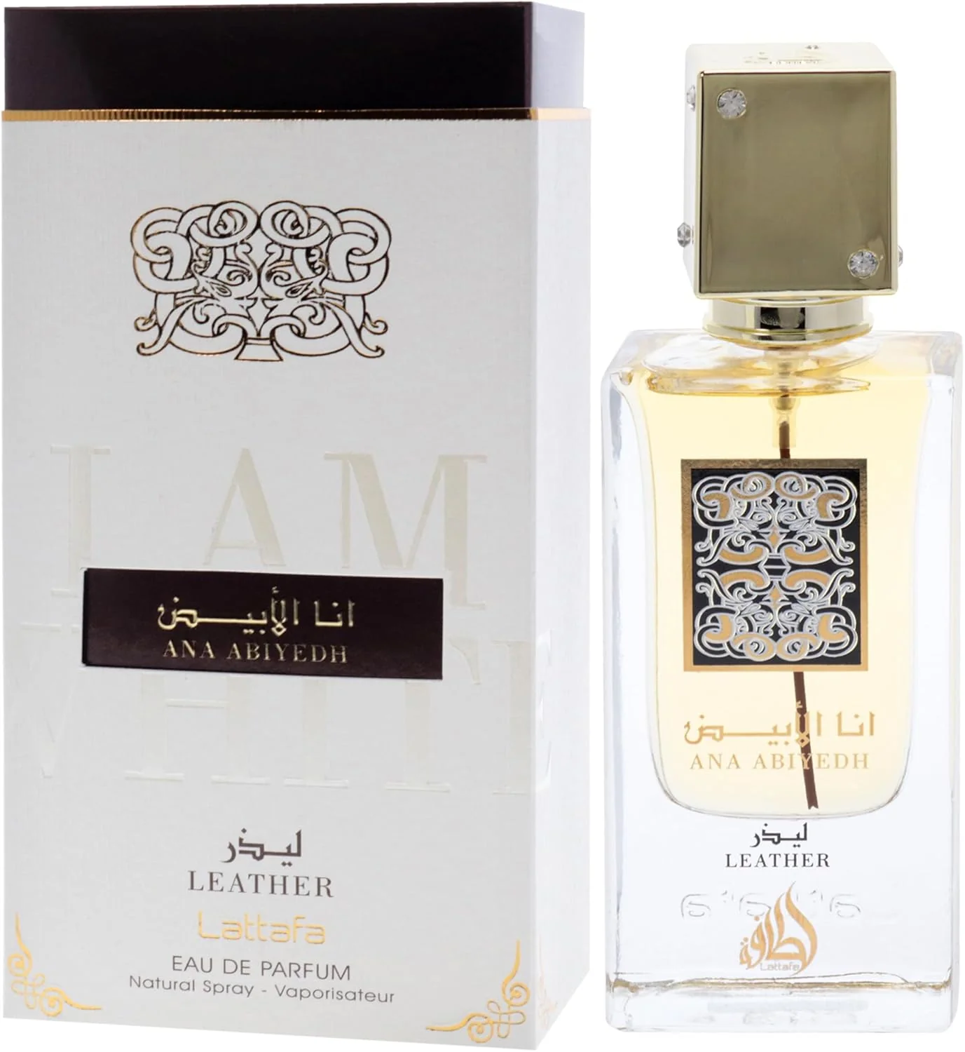Lattafa Ana Abiyedh Leather Eau de Parfum for Unisex-60ML