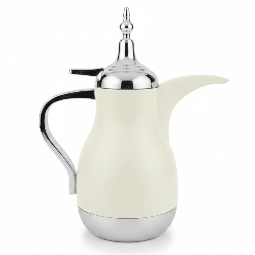 Lavin Vacuum Flask 0.7L – Off White / Silver