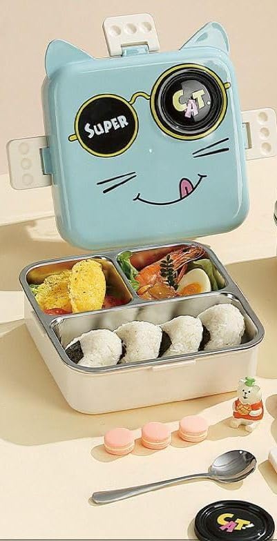 LAX SON Super Cat Individual Seal Lunch Box, 1120ml + 70ml - Image 5
