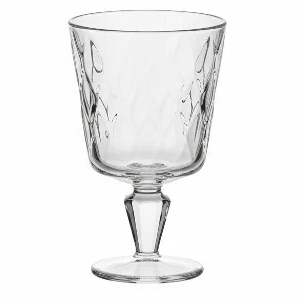 Leafy Elegant Stem Drinking Glass 330 ml Premium Stylish Glassware
