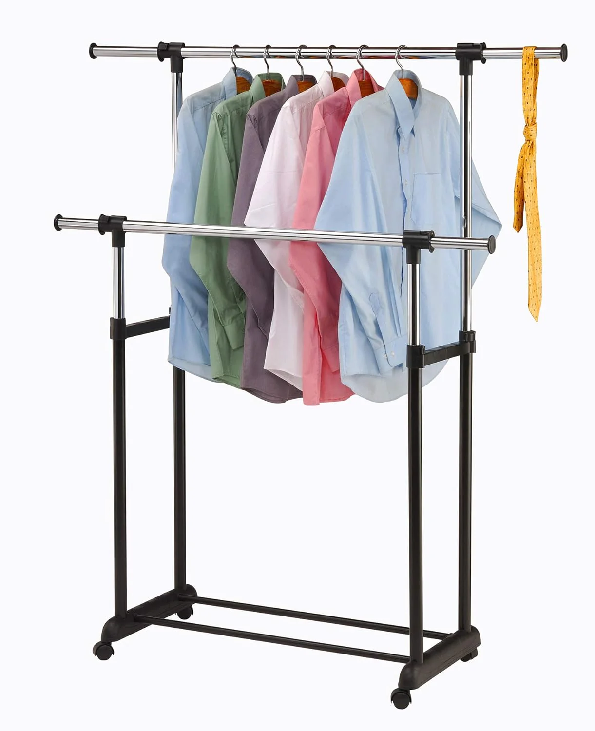 Leostar Double Garment Rack with Extendable Pipes CD-1265 132*42*92 CM