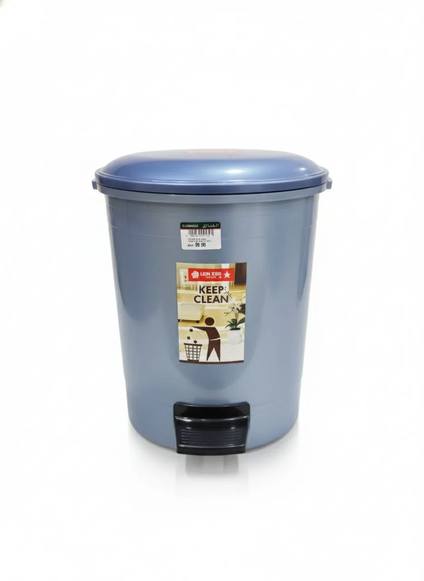 LIONSTAR 10 Litre Pedal Dustbin – Blue Plastic Bin with Inner Container, Easy Waste Disposal for Home & Office - Image 2