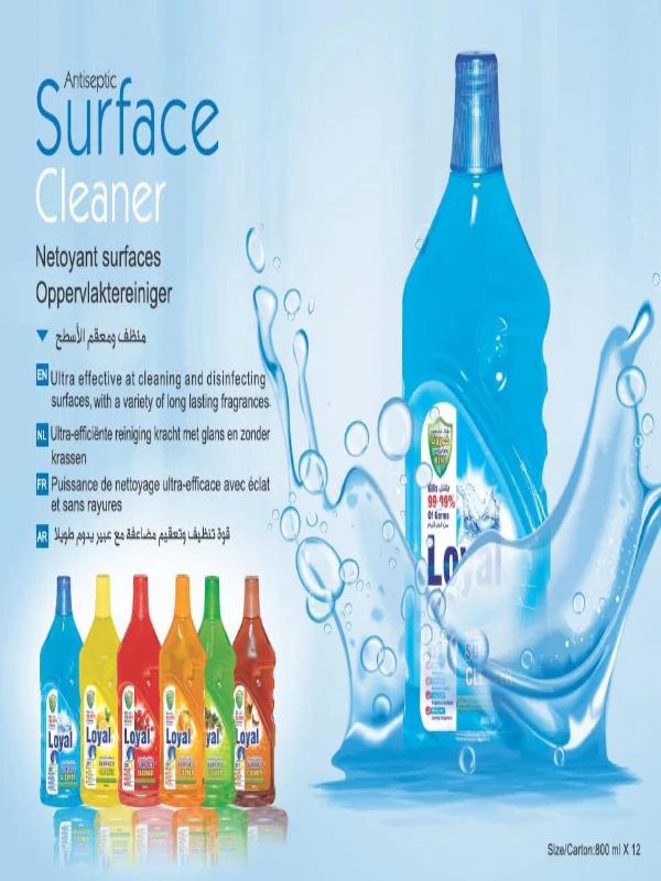 Loyal Surface Cleaner 800ml- Lemon & Lime, Disinfectant, Removes Stain, Brightens Surfaces, Lasting Fragrance - Image 3