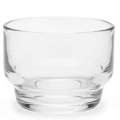 Lucky Short Glass Bowl – Compact Multi-Purpose Bowl for Snacks, Desserts, Sauces & Serving 110 ml