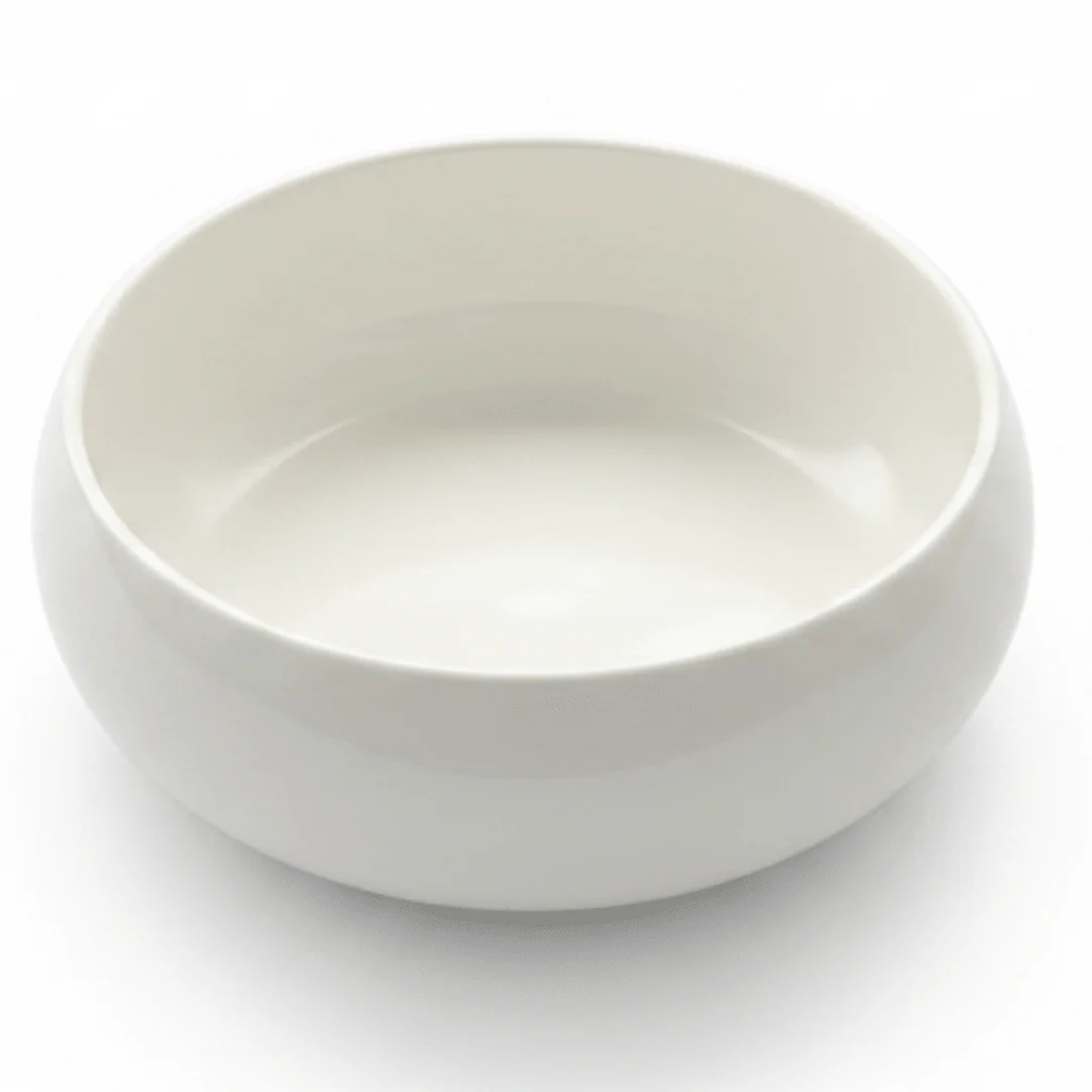Luhpar Round Ceramic Serving Bowl — 1000ml | Taupe, Off White, Brown | - Image 4