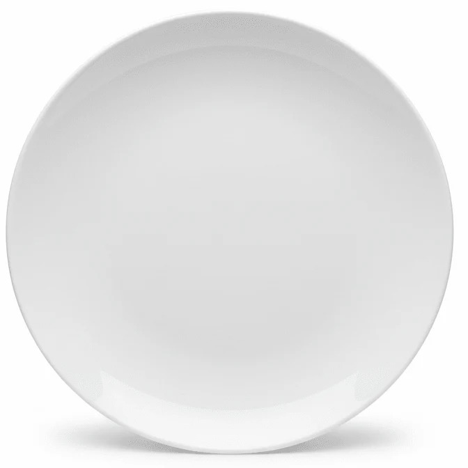 Luhpar Classic White Round Ceramic Dinner Plate 10 Inch – Large Serving Plate for Home, Restaurant & Catering