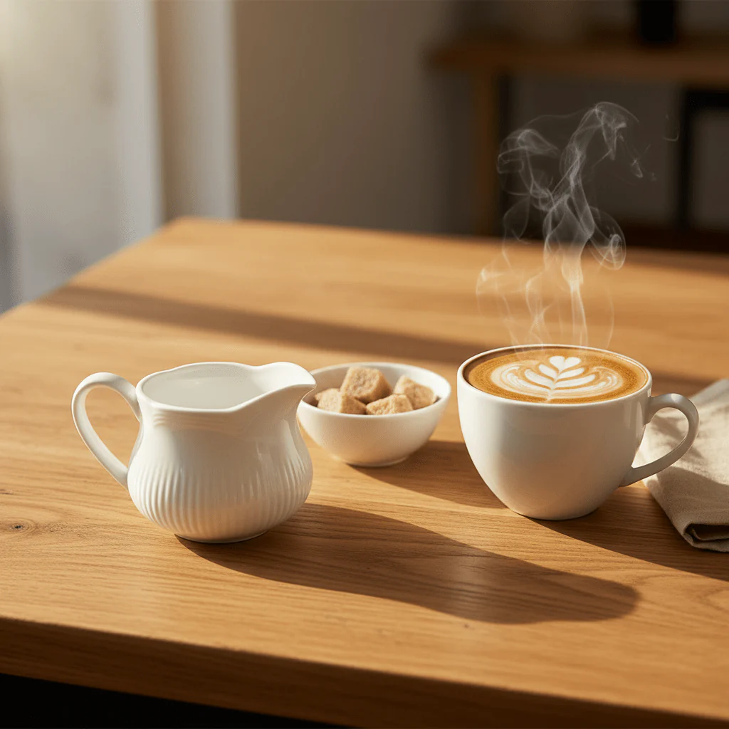 Luhpar Premium White Ceramic Milk Jar – 200ml - Image 2
