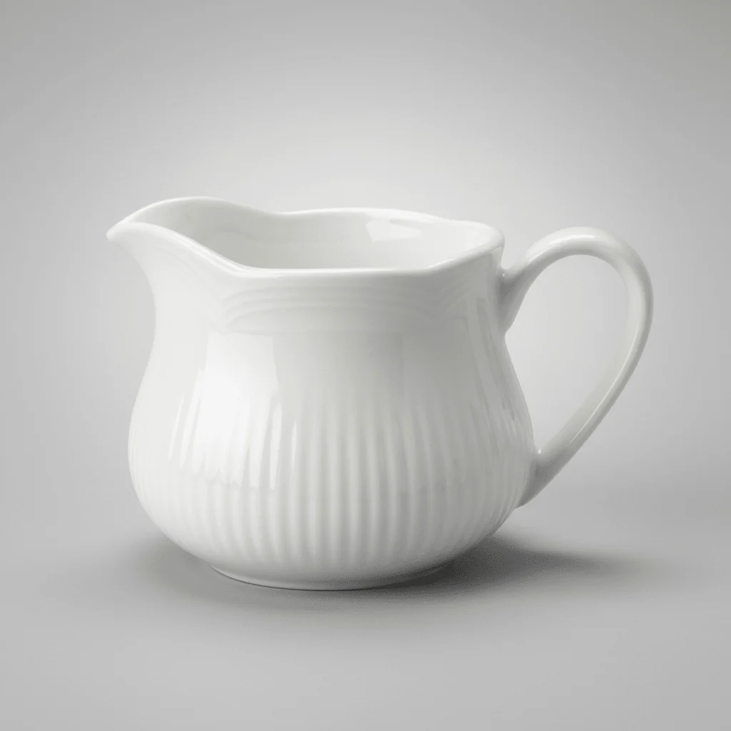 Luhpar Premium White Ceramic Milk Jar – 200ml - Image 4