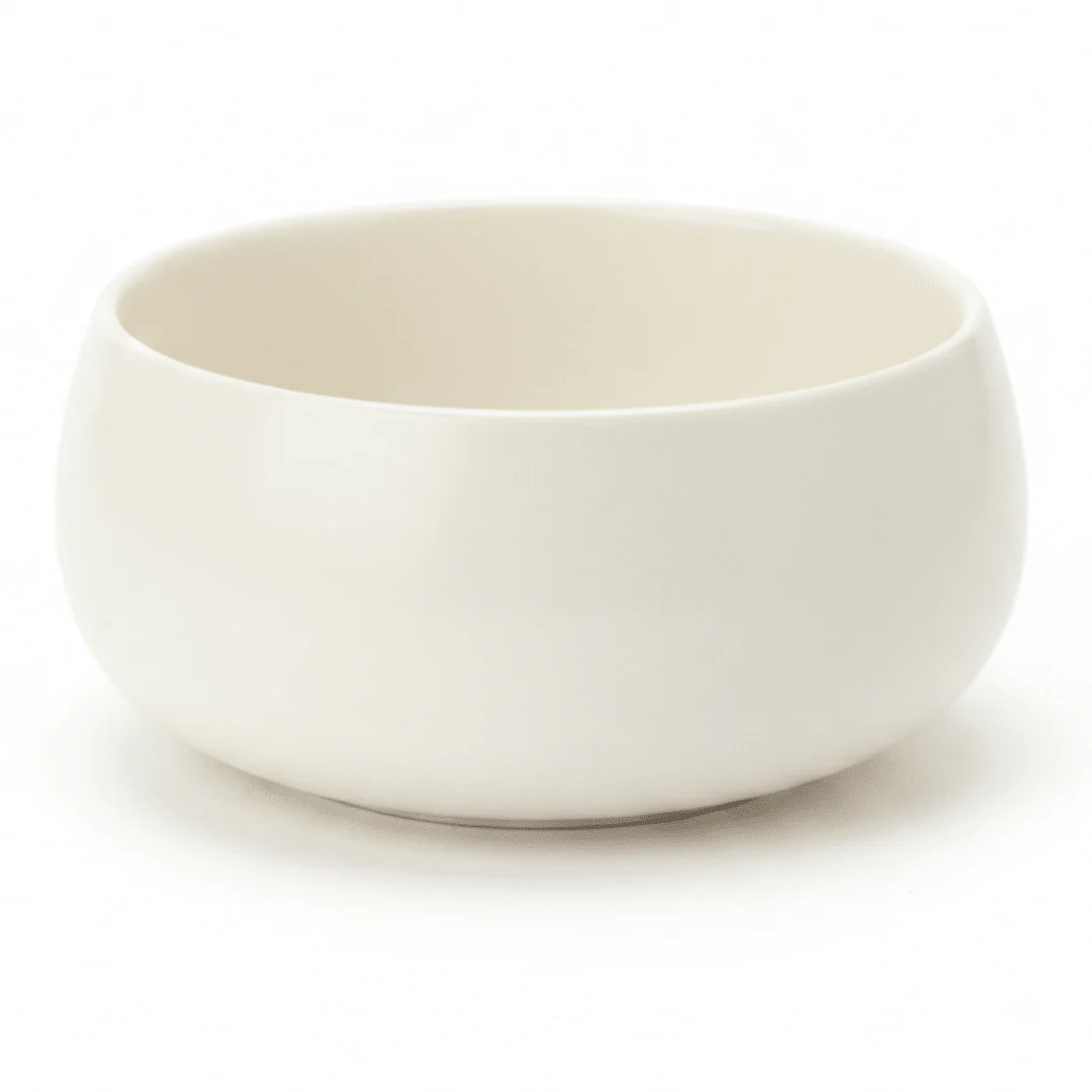 Luhpar Round Ceramic Bowl 600ml | Taupe, Off White, Brown | - Image 5