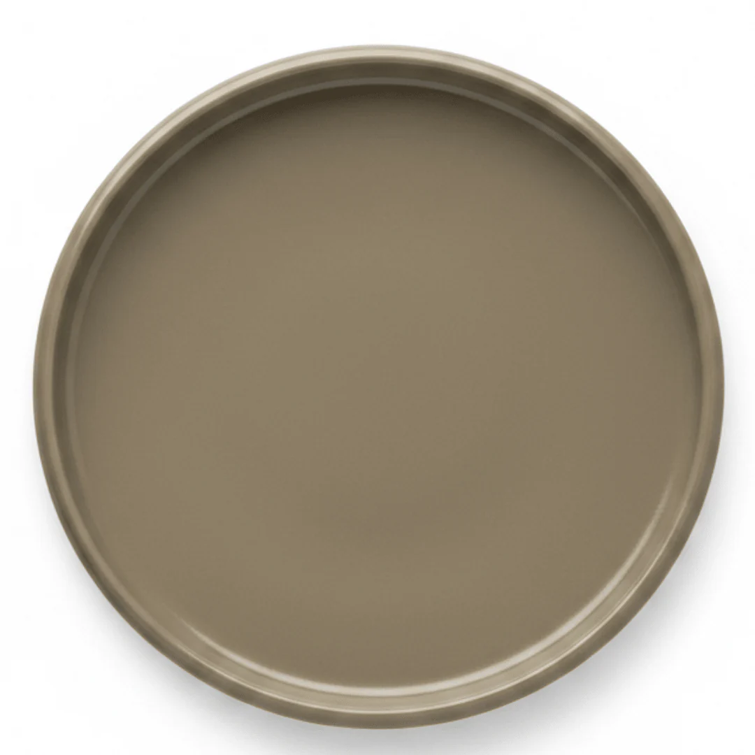 Luhpar Round Ceramic Salad Plate 22.1cm | Taupe, Off White, Brown |