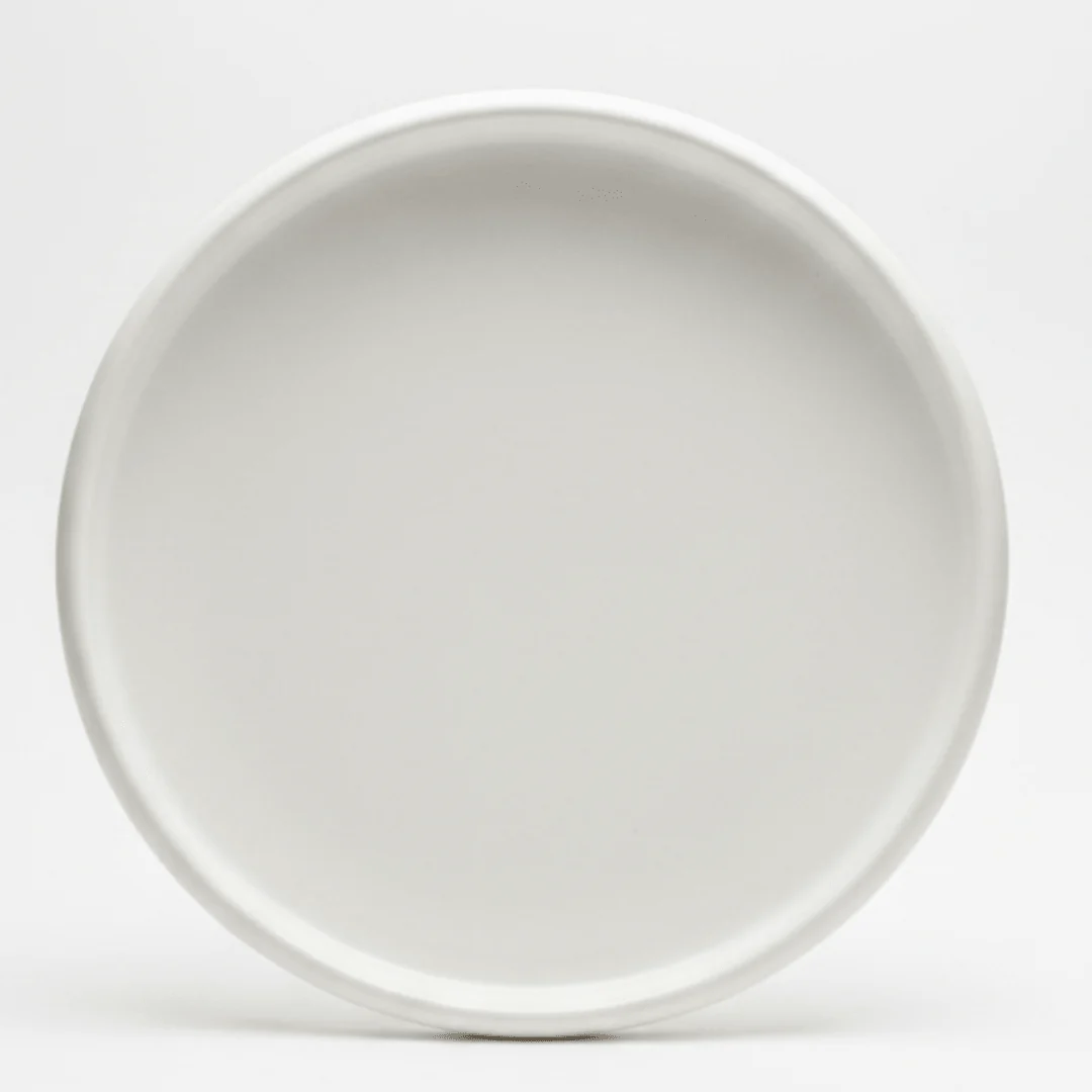 Luhpar Round Ceramic Salad Plate 22.1cm | Taupe, Off White, Brown | - Image 4