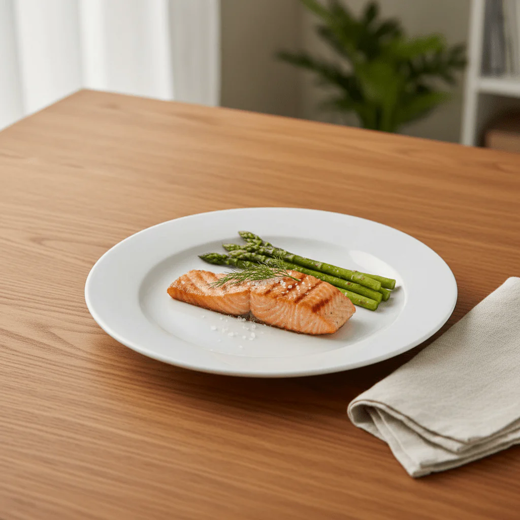 Luhpar Slim White Round Porcelain Plate 7.25 Inch – Compact Serving Plate for Snacks & Light Meals - Image 2