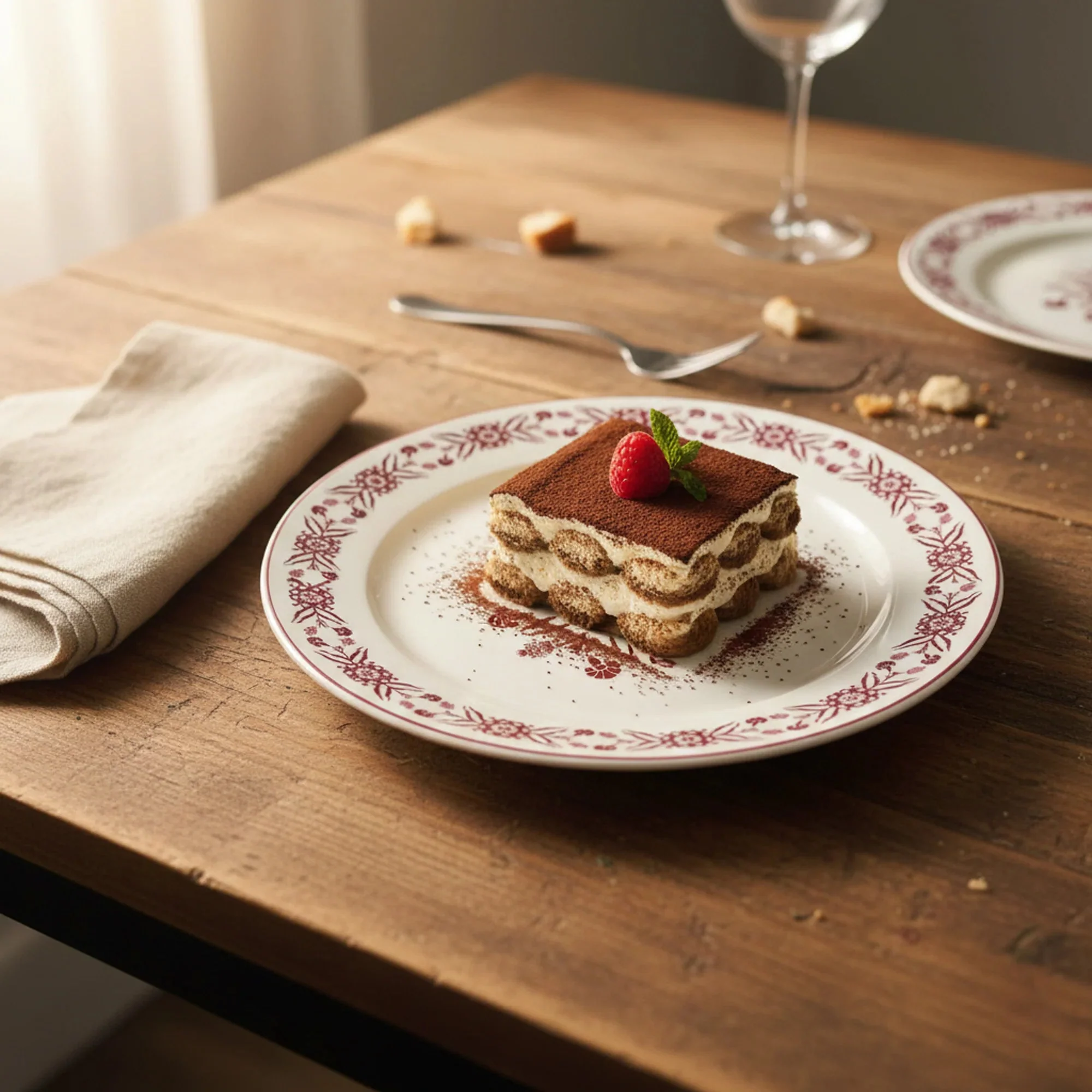 Luhpar White Ceramic Side Plate with Vibrant Red Floral Pattern – 8 Inch Snack & Dessert Plate - Image 2