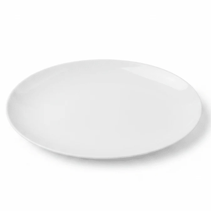 Luhpar White Oval Porcelain Serving Plate for Elegant Food Presentation 10 inch