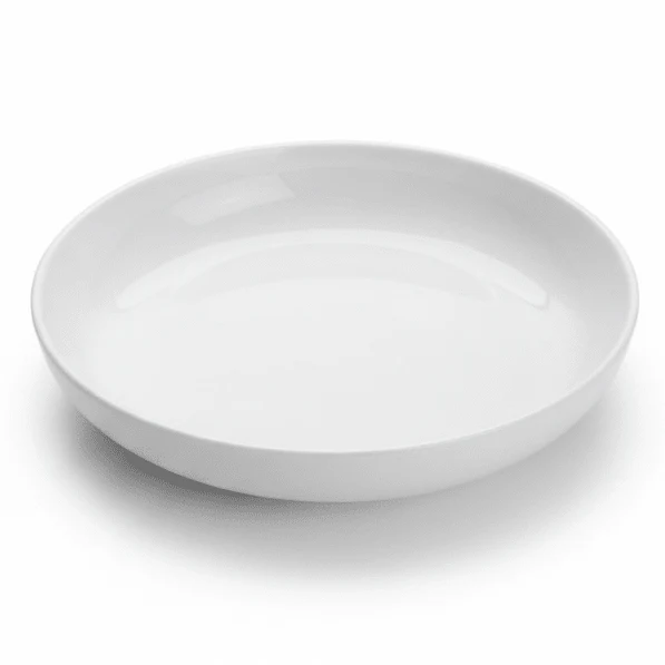 Luhpar White Round Ceramic Plate – 6.25 Inch Compact Side Plate for Snacks, Desserts & Light Meals